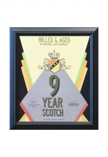 Framed Cleared Mid Century Scotch Advertisement