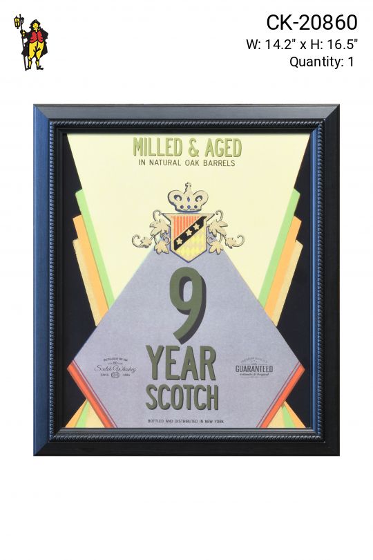 Framed Mid Century Scotch Advertisement