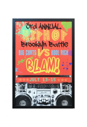 Framed Hip Hop Poster