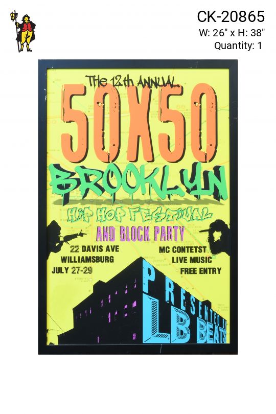 Framed Hip Hop Poster