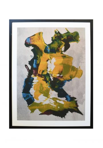 Framed Cleared Modern Expressionist Painting - 1