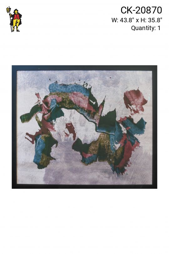 Framed Modern Expressionist Painting
