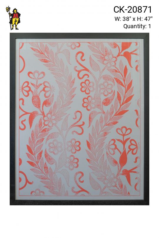 Framed Folk Inspired Screenprint