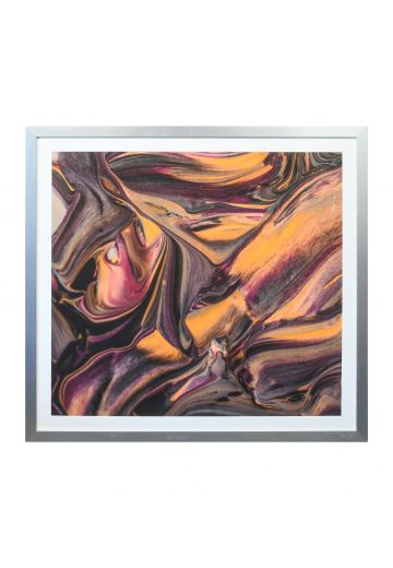 Framed Abstract Swirls Print