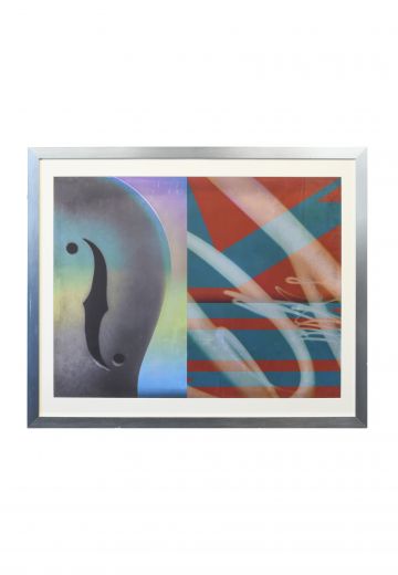 Framed Cleared Mixed Media Musical Print