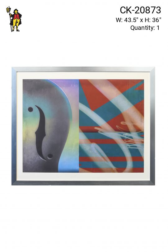 Framed Cleared Mixed Media Musical Print