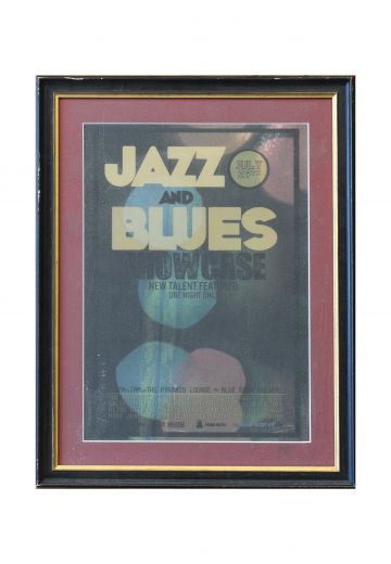 Framed Cleared Jazz & Blues Poster