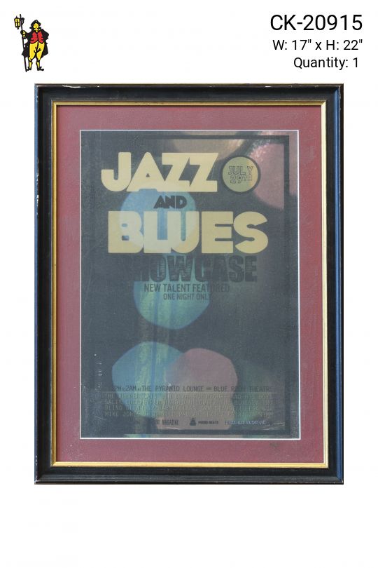 Framed Jazz & Blues Poster
