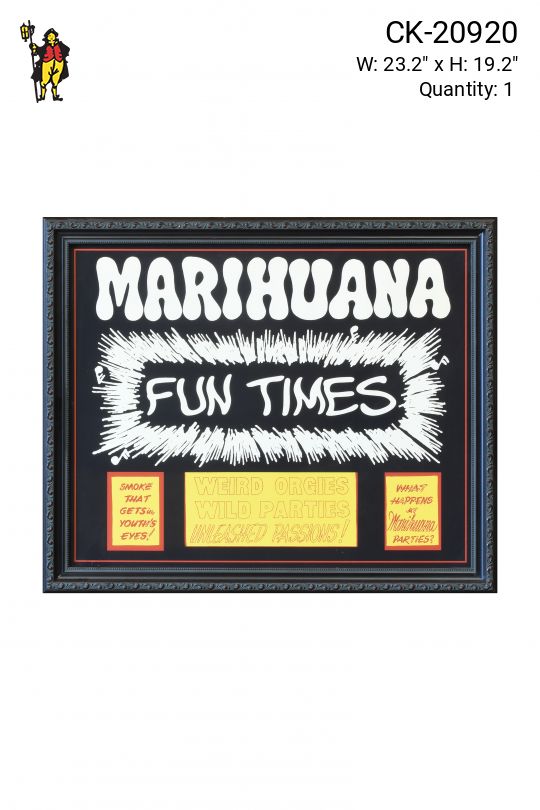 Framed 1960s "End Marijuana Prohibition" Poster