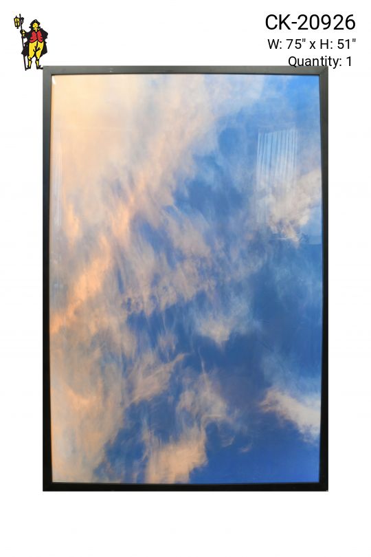 Framed Minimalist Serene Sky Photograph - 2