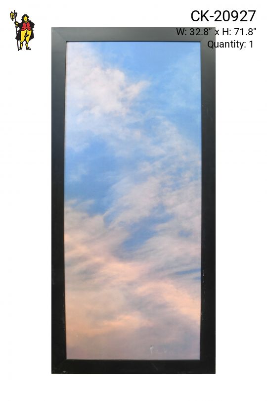 Framed Cleared Minimalist Serene Sky Photograph - 1 (Damaged Canvas)
