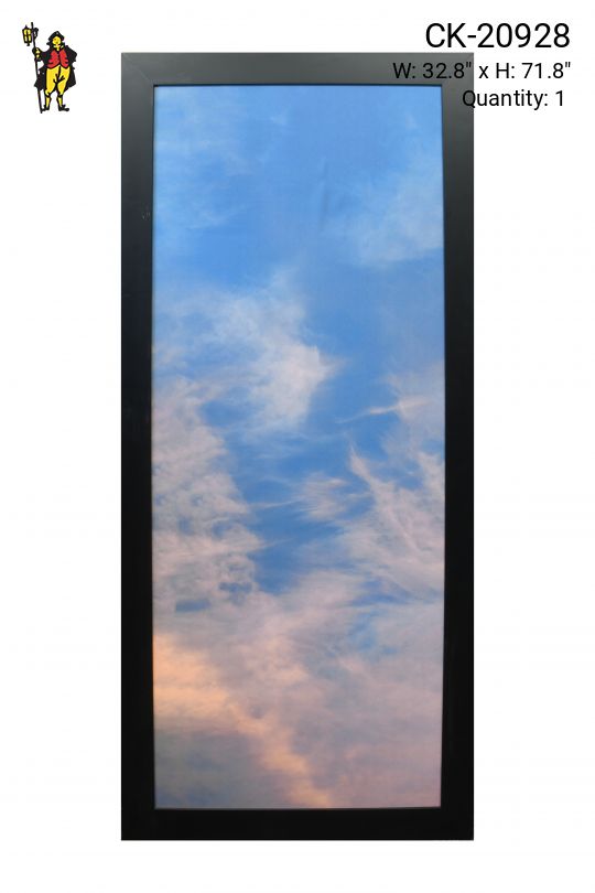 Framed Minimalist Serene Sky Photograph - 2 (Damaged Canvas)
