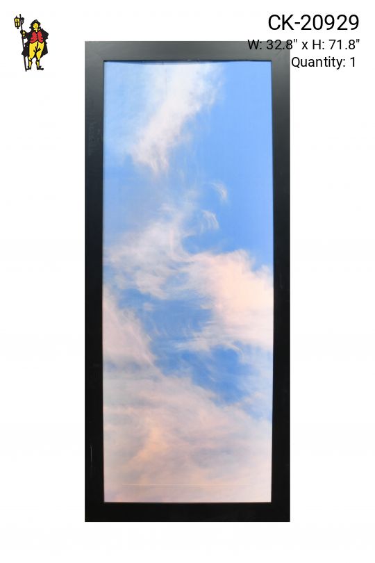 Framed Minimalist Serene Sky Photograph - 3 (Damaged Canvas)
