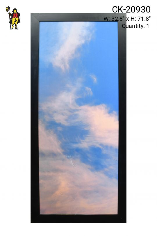 Framed Minimalist Serene Sky Photograph - 4 (Damaged Canvas)