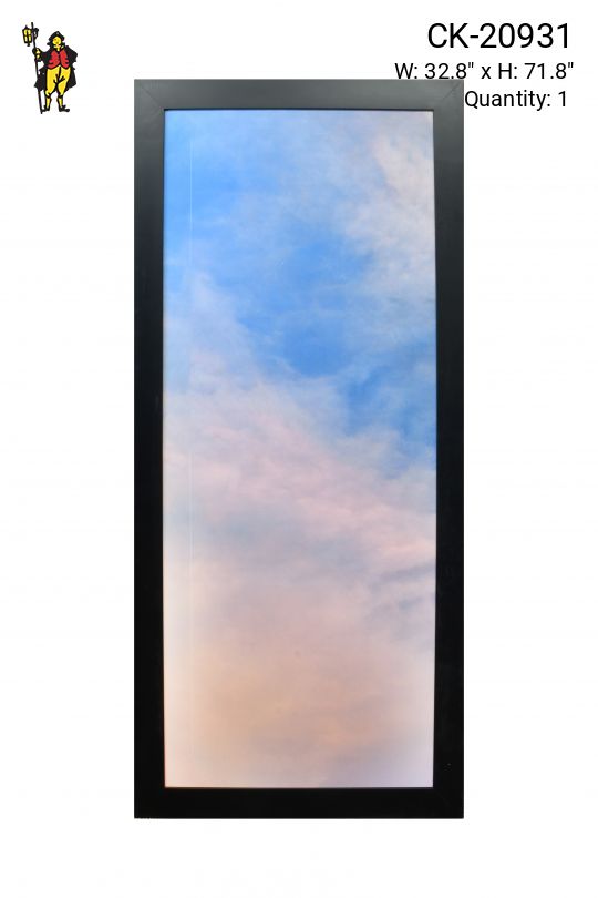 Framed Minimalist Serene Sky Photograph - 5 (Damaged Canvas)