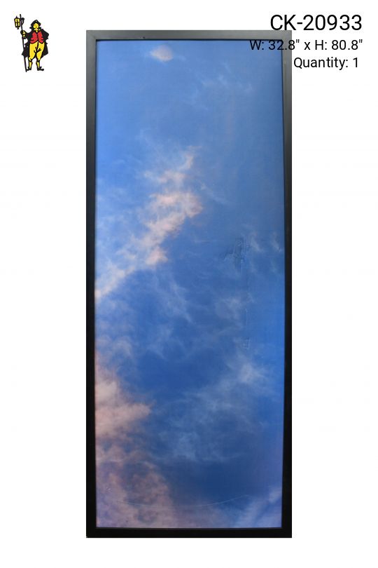Framed Minimalist Serene Sky Photograph - 7 (Damaged Canvas)