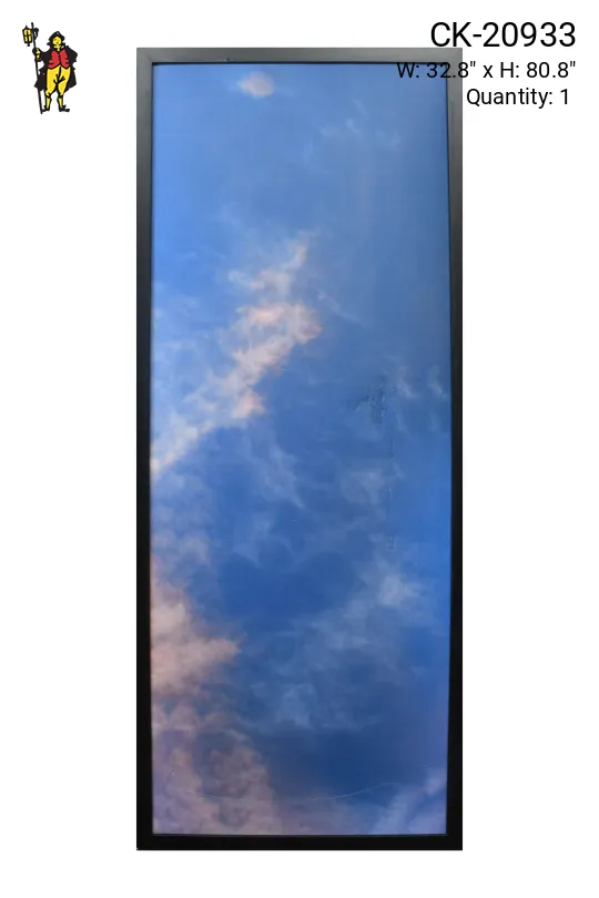 Framed Cleared Minimalist Serene Sky Photograph - 7 (Damaged Canvas)