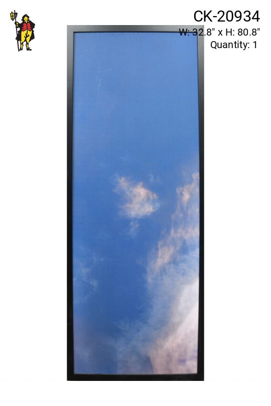 Framed Minimalist Serene Sky Photograph - 8 (Damaged Canvas)