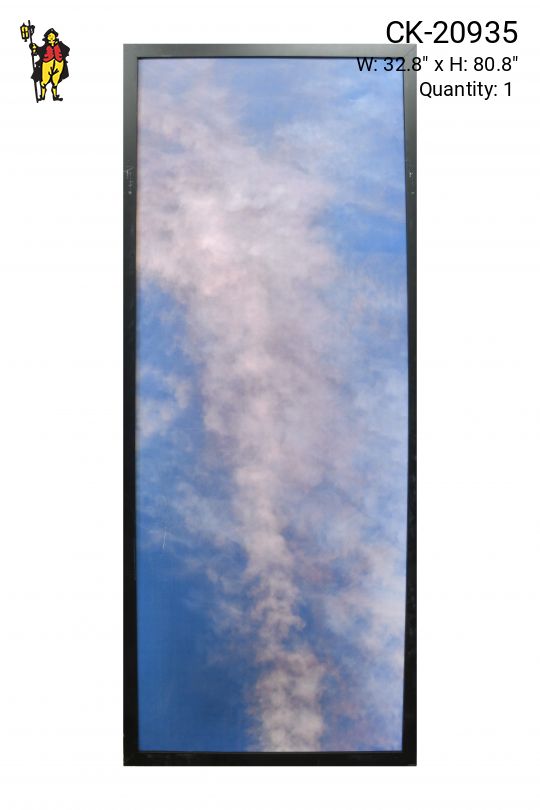 Framed Minimalist Serene Sky Photograph - 9 (Damaged Canvas)