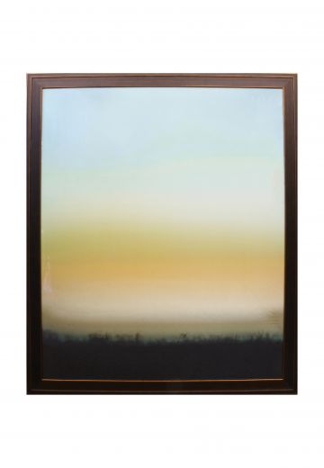 Framed Mid Century Minimalist Landscape Painting
