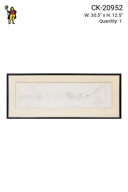 Framed Nautical Coastal Chart