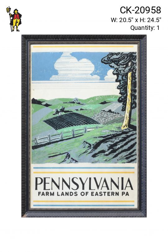 Framed Farmlands of Pennsylvania Poster