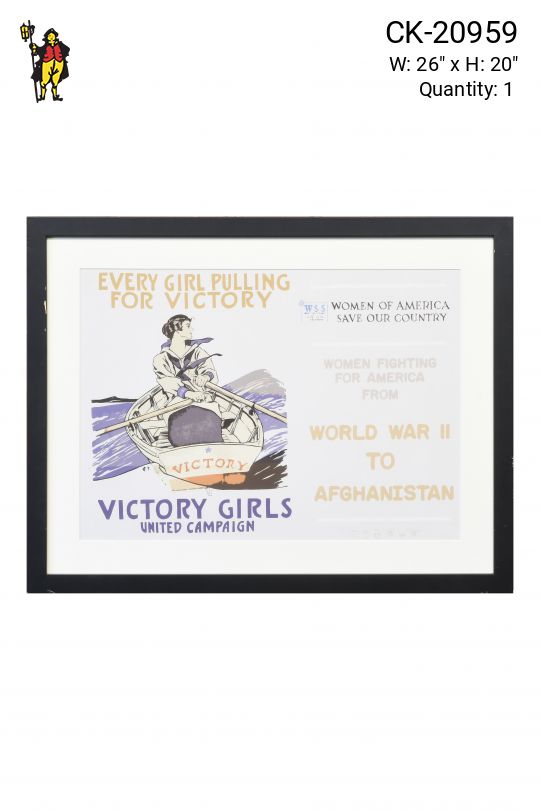 Framed Mid Century Posted of United Campaign