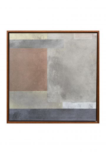 Framed Mid Century Modernist Minimalist Abstract Painting