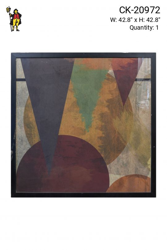 Framed Mid Century Abstract Painting