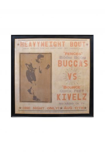 Framed Boxing Event Poster