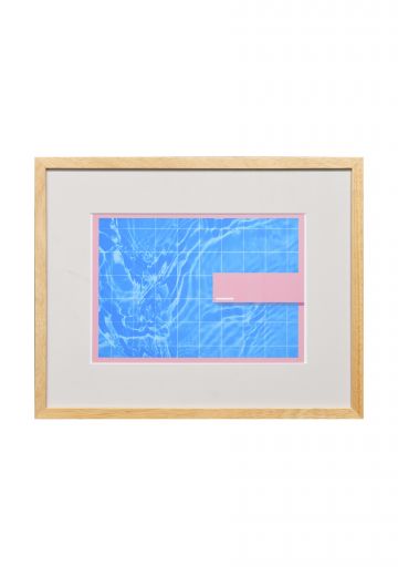Framed Cleared "Pool & Diving Board" Graphic Art Print