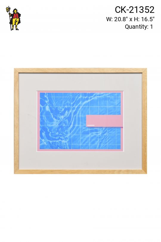 Framed "Pool & Diving Board" Graphic Art Print