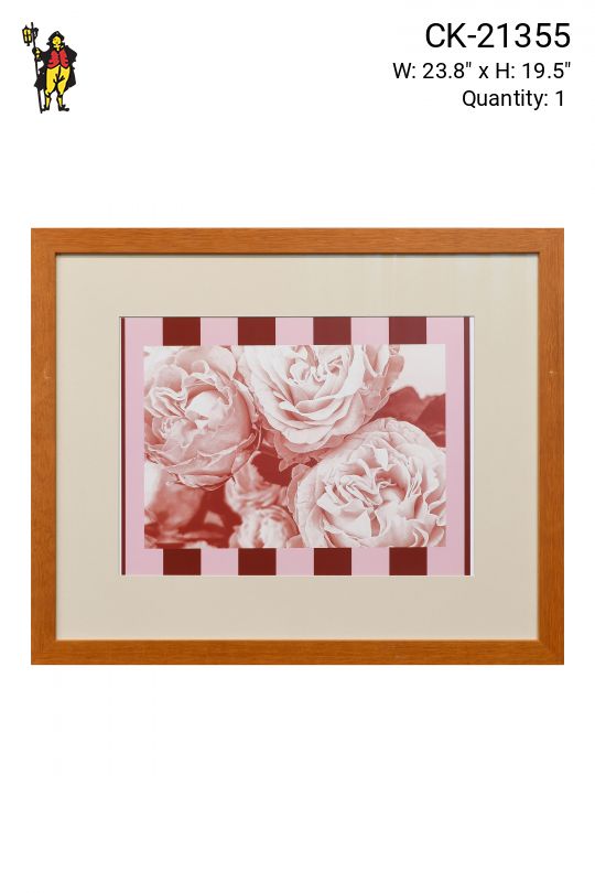 Framed Cleared Bold Stripes Graphic Art Print