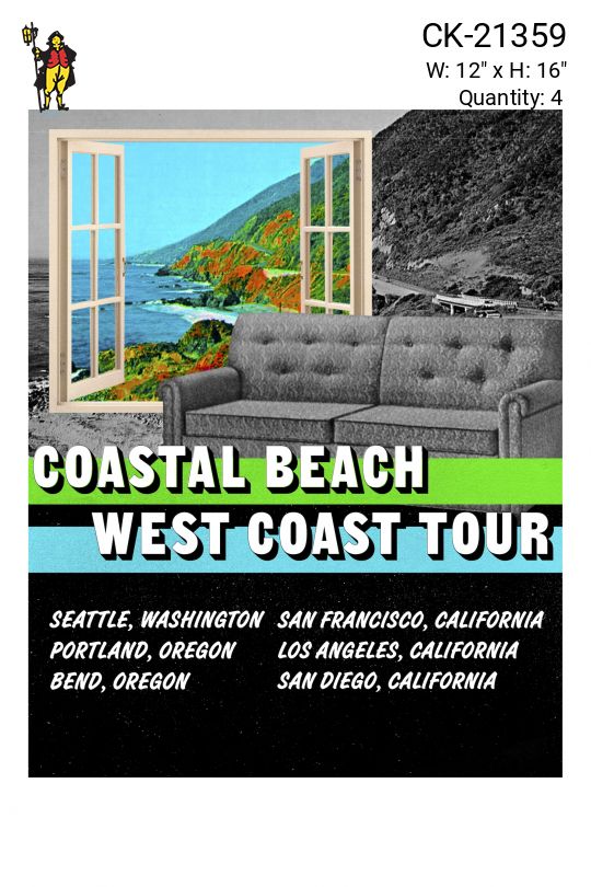 "West Coast Tour" Concert Poster