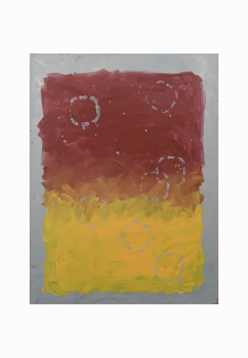 Cleared Abstract Painting On Canvas
