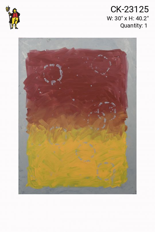 Cleared Abstract Painting On Canvas