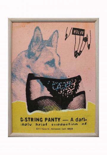 Cleared Framed Silk Screened Pop Art Collage