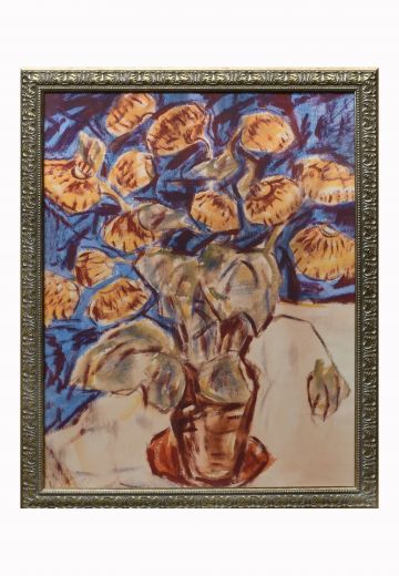 Cleared & Framed Floral Still-Life Painting
