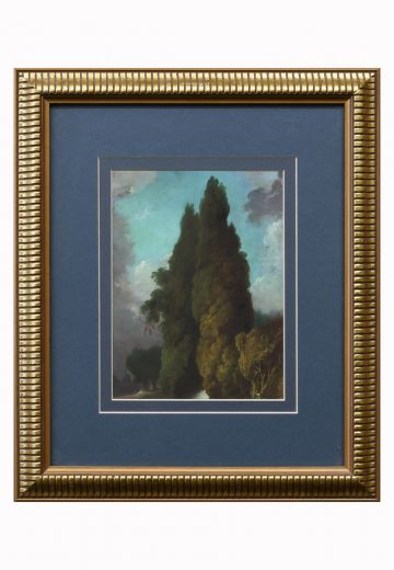 Framed 19th Century Cleared Landscape Painting