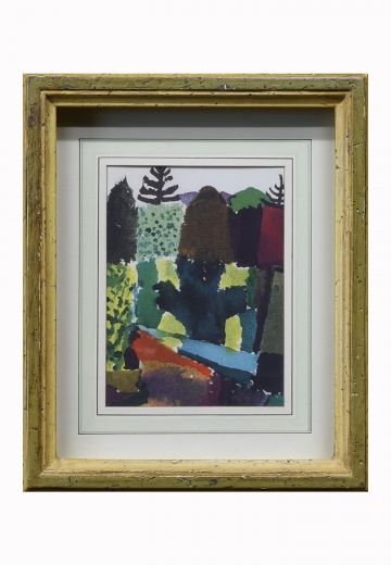 Cleared Simplified Landscape Loose Color Blocks Print