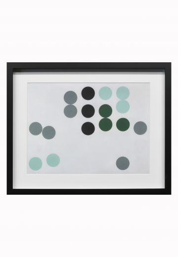 Framed Minimalist Geometric Abstract Painting