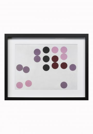Framed Minimalist Geometric Abstract Painting
