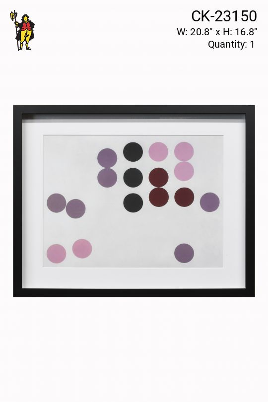Framed Minimalist Geometric Abstract Painting