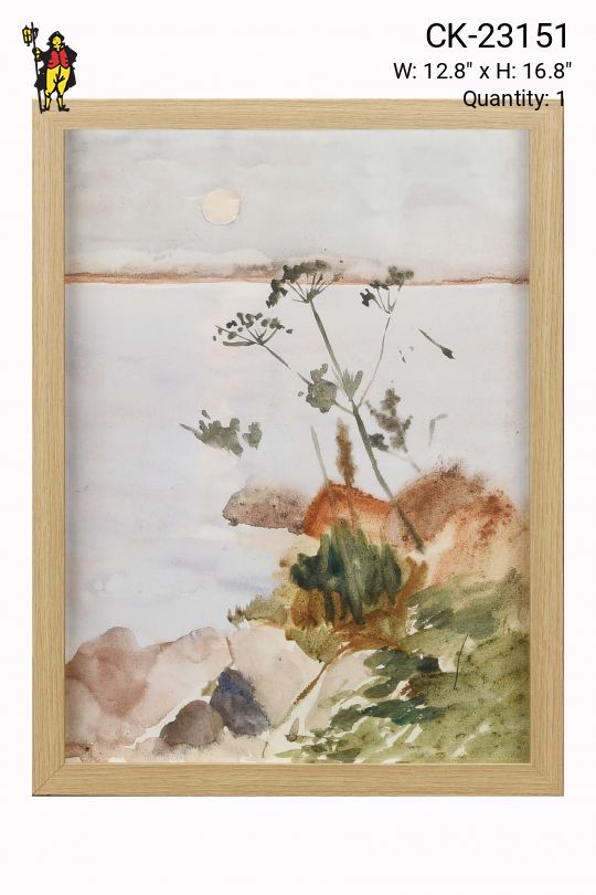 Cleared & Framed Watercolor Landscape