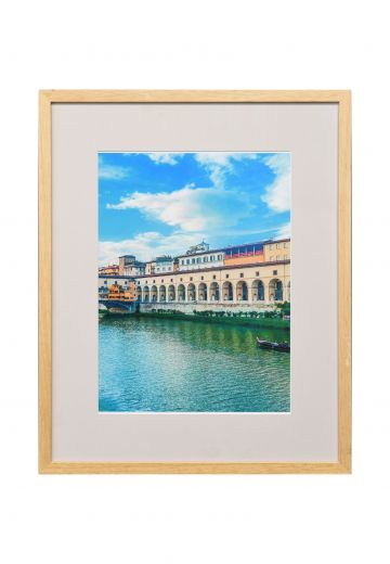 Framed European Landscape Graphic Art Print