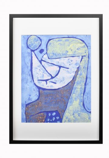 Framed Cleared Abstract Figurative Portrait