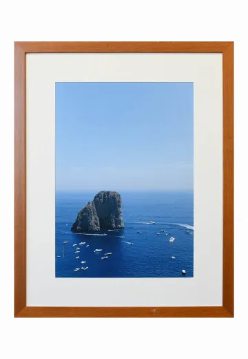 Framed Cleared Capri Rocks Photograph