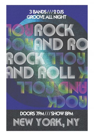 "Rock & Roll" Concert Poster - L