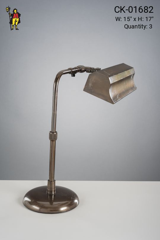 Antique Brass Banker's Lamp