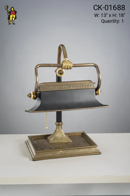 Antique Brass Empire Table Lamp